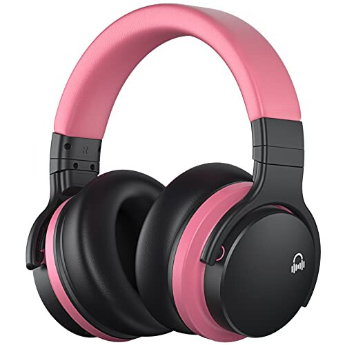 MOVSSOU E7 Faol Shovqinni Bekor Qilish Eshitish apparatlari Bluetooth Eshitish apparatlari Simsiz Eshitish apparatlari Mikrofonli Quloq Usti Chuqur Bass, Qulay Oqsil Quloqchalar, Sayohat/Ish uchun 30 Soat O'ynash Vaqti, Bola Pushti 