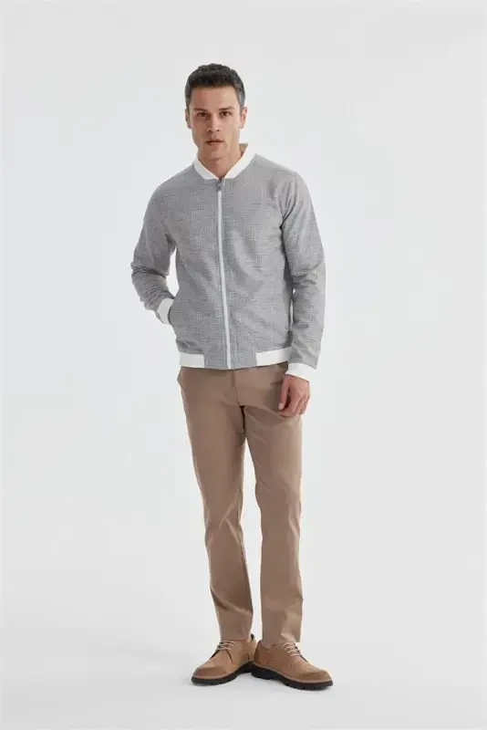 Moʻynali Slim Fit Paxtadan Tayyorlik Mavsumiy Palto - 1