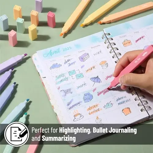 Mr. Pen- Aesthetic Bible Highlighters No Bleed Through, 10 Pack, Assorted Colors, Cute Highlighter for Journaling Supplies and School Accessories, Bible Highlighters and Pens No Bleed - 5