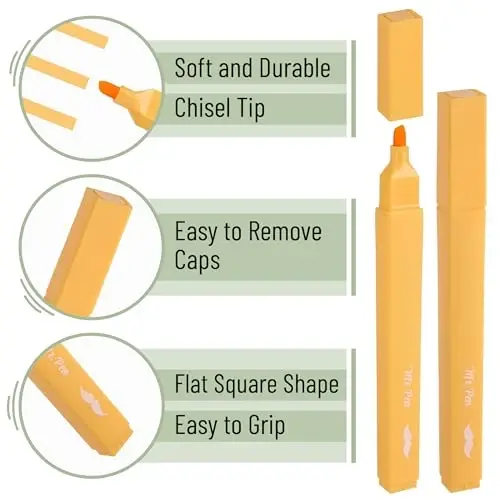 Mr. Pen- Aesthetic Bible Highlighters No Bleed Through, 10 Pack, Boho Colors, Cute Highlighter for Journaling Supplies and School Accessories, Bible Highlighters and Pens No Bleed - 4