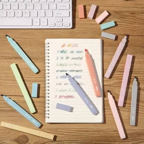 Mr. Pen- Aesthetic Bible Highlighters No Bleed Through, 10 Pack, Retro Colors, Cute Highlighter for Journaling Supplies and School Accessories, Bible Highlighters and Pens No Bleed - 6