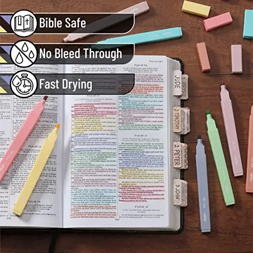 Mr. Pen- Aesthetic Cute Pastel Highlighters Set, 8 pcs, Chisel Tip, Candy Colors, No Bleed Bible Assorted Colors - 4