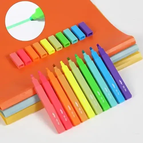 Mr. Pen- Aesthetic Highlighters, 10 Pack, Chisel Tip, Vibrant Colors, Cute Highlighters Assorted Colors - 6