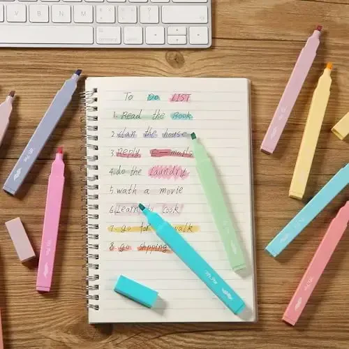 Mr. Pen- Aesthetic Highlighters, 10 pcs, Chisel Tip, Pastel Colors, Cute Highlighters Assorted Colors - 7