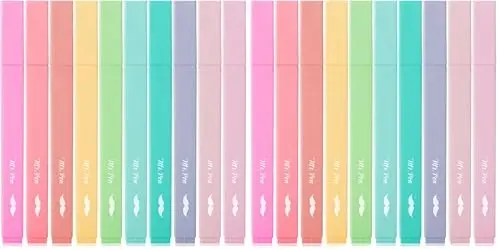 Mr. Pen- Aesthetic Highlighters, 10 pcs, Chisel Tip, Pastel Colors, Cute Highlighters Assorted Colors (Pack of 2) - MR. PEN