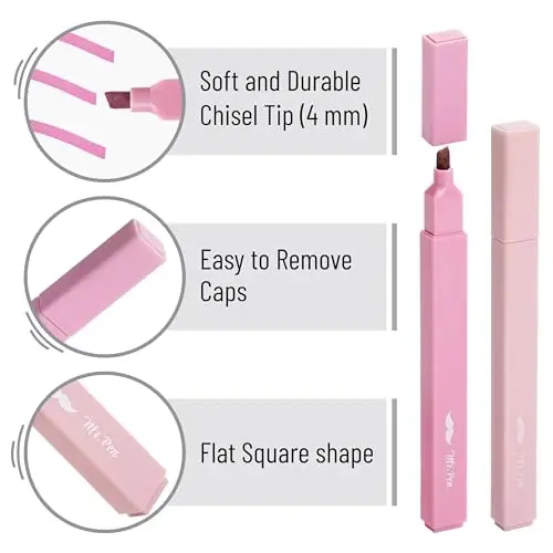 Mr. Pen- Aesthetic Highlighters, 16 pcs, Chisel Tip, Assorted Colors, No Bleed Bible Highlighter Pastel (Pack of 2) - 3