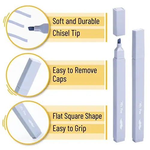 Mr. Pen- Aesthetic Highlighters, 20 pcs, Chisel Tip, Pastel Colors, No Bleed Bible Highlighter Pastel, Assorted Colors - 3