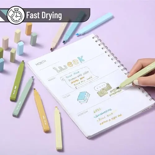 Mr. Pen- Aesthetic Highlighters, 8 Pack, Chisel Tip, Natural Vintage, Cute Highlighters Assorted Colors - 3