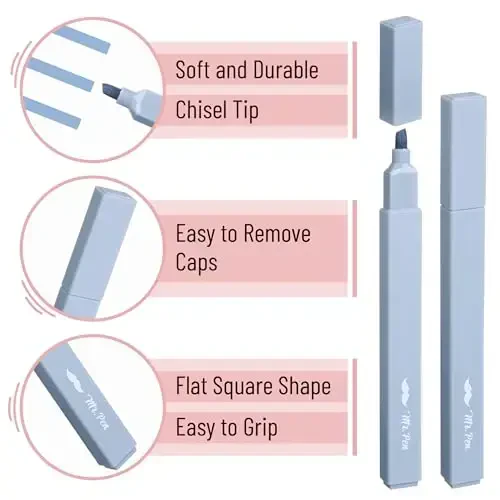 Mr. Pen- Aesthetic Highlighters, 8 Pack, Chisel Tip, Natural Earth, Cute Highlighters Assorted Colors - 4