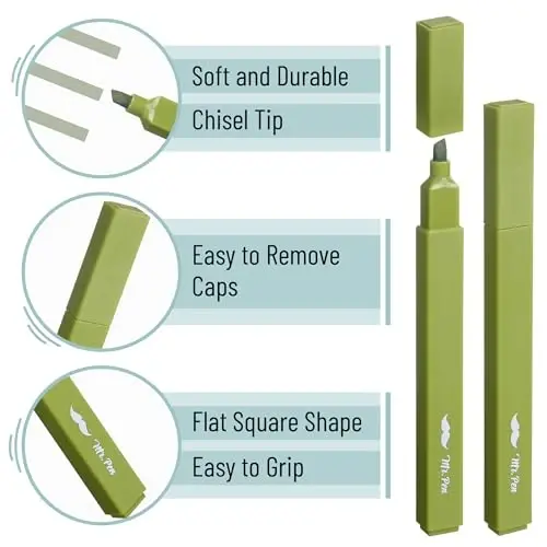 Mr. Pen- Aesthetic Highlighters, 8 Pack, Chisel Tip, Natural Vintage, Cute Highlighters Assorted Colors - 4