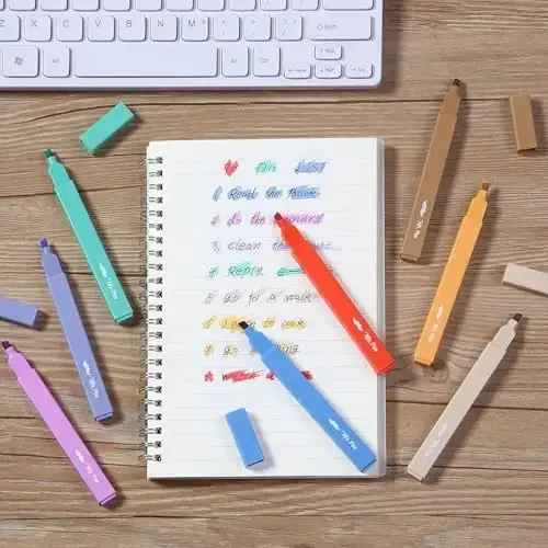 Mr. Pen- Aesthetic Highlighters, 8 Pack, Chisel Tip, Rainbow Rangers, Cute Highlighters Assorted Colors - 7