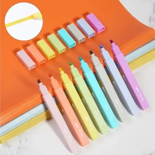 Mr. Pen- Aesthetic Highlighters, 8 Pack, Chisel Tip, Retro Colors, Cute Highlighters Assorted Colors, Cute Markers - 6