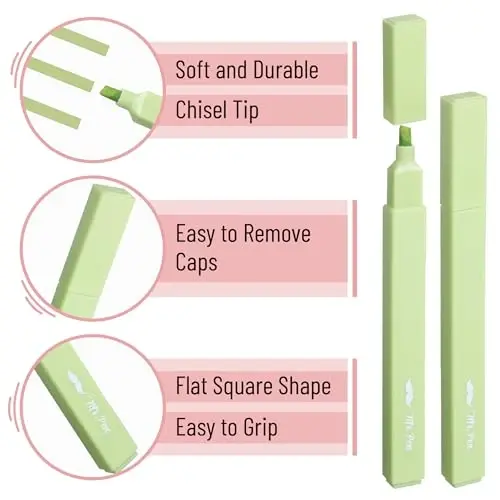 Mr. Pen- Aesthetic Highlighters, 8 Pack, Chisel Tip, Shades of Green, Cute Highlighters Assorted Colors, Back to School Supplies - 4