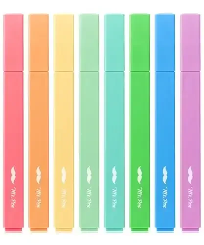 Mr. Pen- Aesthetic Highlighters, 8 Pack, Chisel Tip, Summer Colors, Cute Highlighters Assorted Colors - MR. PEN