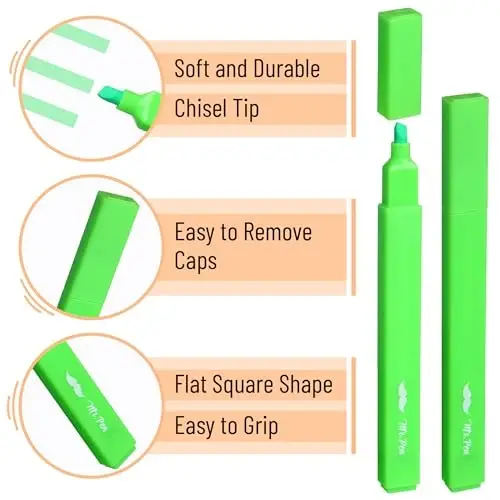 Mr. Pen- Aesthetic Highlighters, 8 Pack, Chisel Tip, Summer Colors, Cute Highlighters Assorted Colors - 4