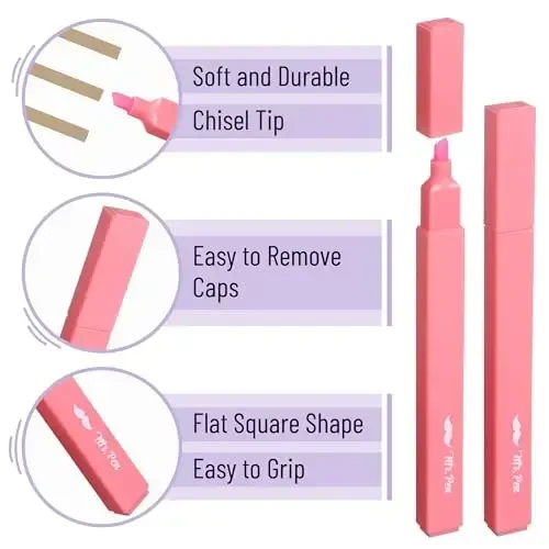 Mr. Pen- Aesthetic Highlighters, 8 Pack, Chisel Tip, Summer Morning, Cute Highlighters Assorted Colors - 4