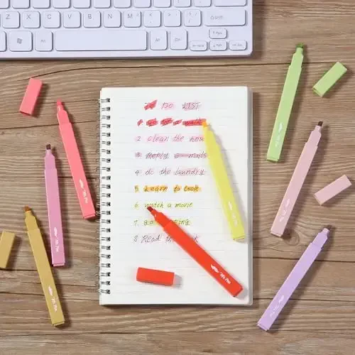 Mr. Pen- Aesthetic Highlighters, 8 Pack, Chisel Tip, Summer Morning, Cute Highlighters Assorted Colors - 6