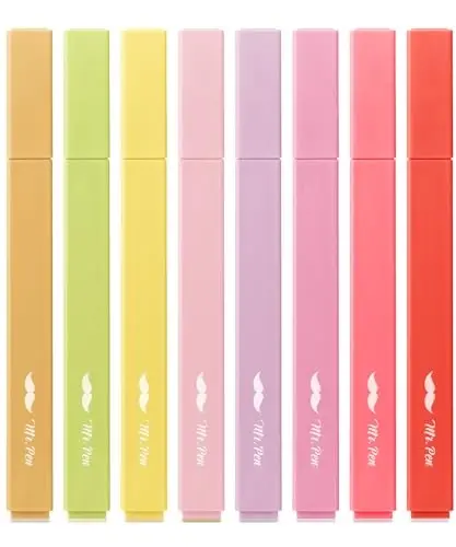 Mr. Pen- Aesthetic Highlighters, 8 Pack, Chisel Tip, Summer Morning, Cute Highlighters Assorted Colors - MR. PEN
