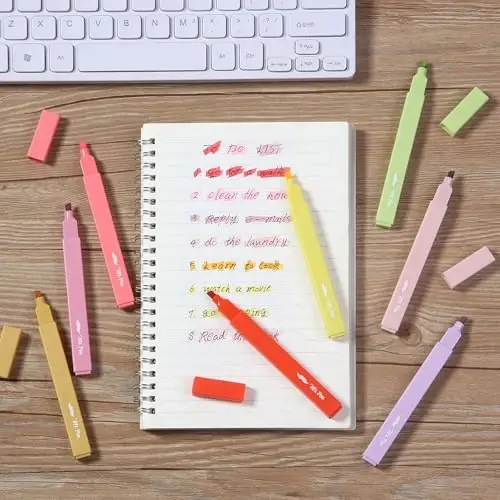 Mr. Pen- Aesthetic Highlighters, 8 Pack, Chisel Tip, Summer Morning, Cute Highlighters Assorted Colors - 6