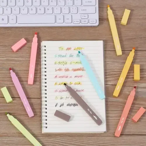 Mr. Pen- Aesthetic Highlighters, 8 pcs, Chisel Tip, Autumn Colors, Cute Highlighters Assorted Colors - 7