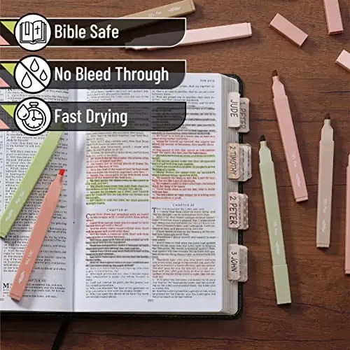 Mr. Pen- Aesthetic Highlighters, 8 pcs, Chisel Tip, Boho Colors, No Bleed Bible Highlighter Pastel, Assorted Colors, Cute - 4