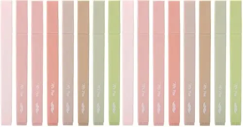 Mr. Pen- Aesthetic Highlighters, 8 pcs, Chisel Tip, Boho Colors, No Bleed Bible Highlighter Pastel, Assorted Colors, Cute (Pack of 2) - MR. PEN