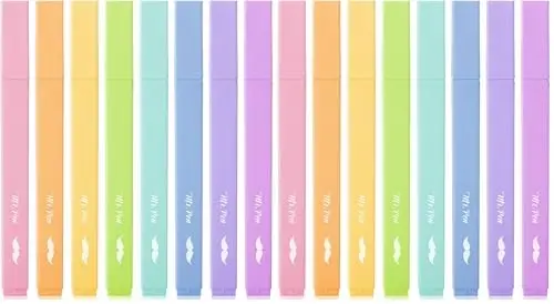 Mr. Pen- Aesthetic Highlighters, 8 Pcs, Chisel Tip, Pastel Candy Colors, Cute Assorted Colors, Bible Highlighters and Pens No Bleed for Bible Pages (Pack of 2) 
