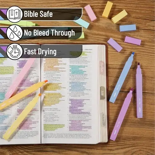 Mr. Pen- Aesthetic Highlighters, 8 Pcs, Chisel Tip, Pastel Candy Colors, Cute Assorted Colors, Bible Highlighters and Pens No Bleed for Bible Pages (Pack of 2) - 4
