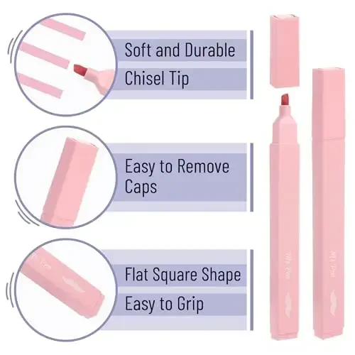 Mr. Pen- Aesthetic Highlighters, 8 Pcs, Chisel Tip, Pastel Colors, Cute Assorted Colors, Bible Highlighters and Pens No Bleed for Bible Pages - 3