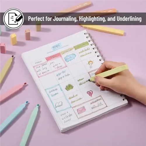 Mr. Pen- Aesthetic Highlighters, 8 Pcs, Chisel Tip, Pastel Colors, Cute Assorted Colors, Bible Highlighters and Pens No Bleed for Bible Pages - 6