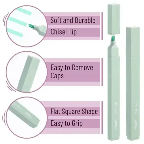 Mr. Pen- Aesthetic Highlighters, 8 pcs, Chisel Tip, Pastel Colors, Cute Highlighters Assorted Colors - 3