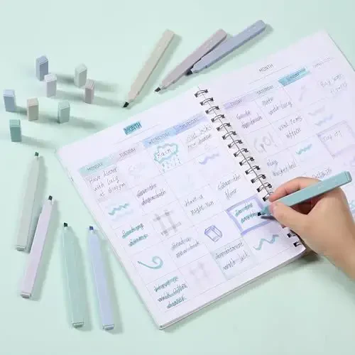 Mr. Pen- Aesthetic Highlighters, 8 pcs, Chisel Tip, Pastel Colors, Cute Highlighters Assorted Colors, Back to School Supplies - 5