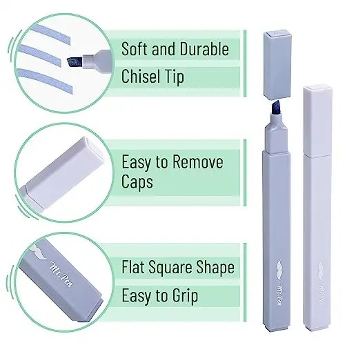 Mr. Pen- Aesthetic Highlighters, 8 pcs, Chisel Tip, Pastel Colors, Cute Highlighters Assorted Colors, Back to School Supplies - 4