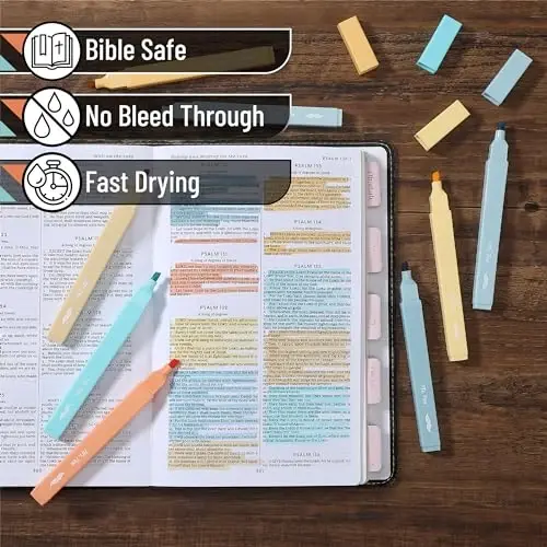 Mr. Pen- Aesthetic Highlighters, 8 pcs, Chisel Tip, Pastel Colors, Cute Highlighters Assorted Colors - 4