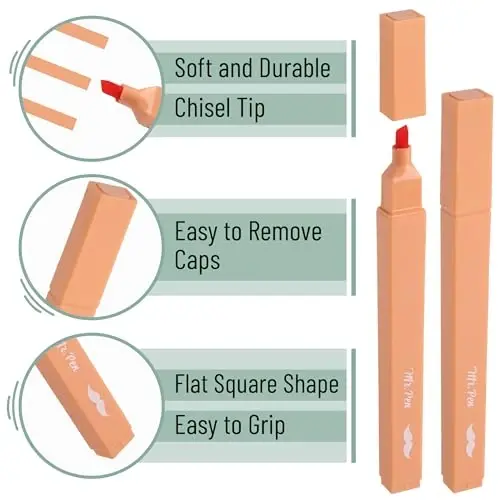 Mr. Pen- Aesthetic Highlighters, 8 pcs, Chisel Tip, Summer Colors | Cute Highlighter Assorted Colors, Bible Highlighters and Pens No Bleed Highlighter for Bible Pages No Bleed - 4