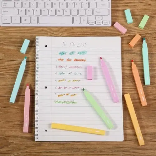 Mr. Pen- Aesthetic Highlighters, 8 pcs, Chisel Tip, Summer Colors | Cute Highlighter Assorted Colors, Bible Highlighters and Pens No Bleed Highlighter for Bible Pages No Bleed - 6