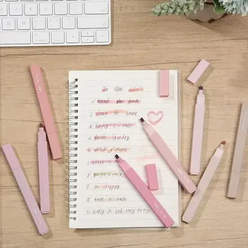 Mr. Pen- Aesthetic Highlighters, 8 pcs, Chisel Tip, Vintage Colors, No Bleed Bible Highlighter Pastel, Highlighters Assorted Colors - 7