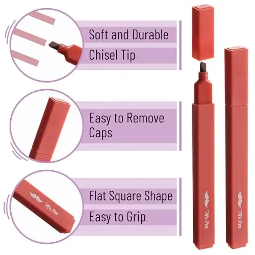 Mr. Pen- Aesthetic Highlighters, 8 pcs, Jewel Tones, Chisel Tip, Cute Highlighters Assorted Colors - 4