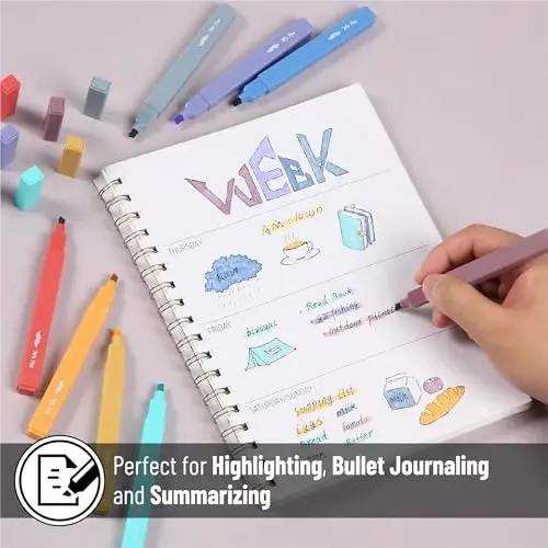 Mr. Pen- Aesthetic Highlighters, 8 pcs, Jewel Tones, Chisel Tip, Cute Highlighters Assorted Colors - 5