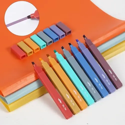 Mr. Pen- Aesthetic Highlighters, 8 pcs, Jewel Tones, Chisel Tip, Cute Highlighters Assorted Colors - 6