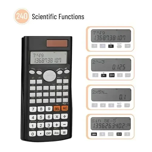 Mr. Pen Scientific Calculators - 24 Pcs, 2 Line, Fraction & Statistics Calculators for School, College & High School - 4