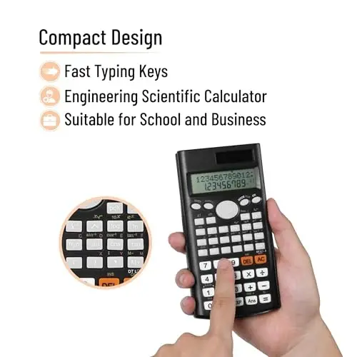 Mr. Pen- Scientific Calculators, 24 pcs, 2 Line Calculator for School | Fraction Calculator Scientific Calculator, Bulk, for School, High School, Collage, Office - 5