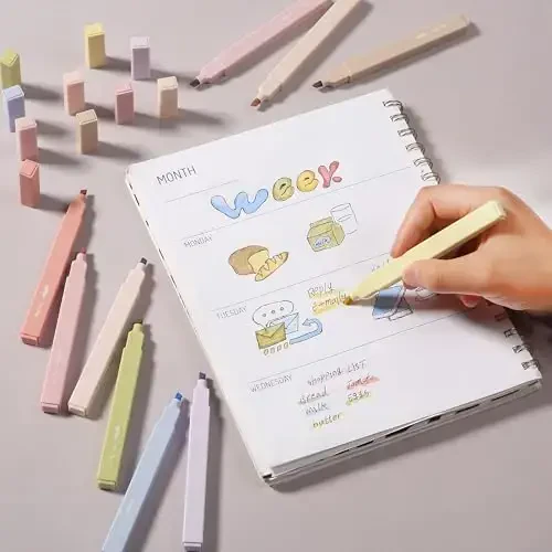 Mr. Pen- Aesthetic Highlighters, 10 pcs, Colorful, Chisel Tip, Cute Highlighters Assorted Colors, Bible Highlighters and Pens No Bleed, No Bleed Highlighters for Bible Pages No Bleed - 6