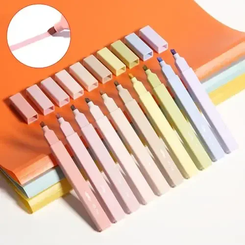 Mr. Pen- Aesthetic Highlighters, 10 pcs, Colorful, Chisel Tip, Cute Highlighters Assorted Colors, Bible Highlighters and Pens No Bleed, No Bleed Highlighters for Bible Pages No Bleed - 7