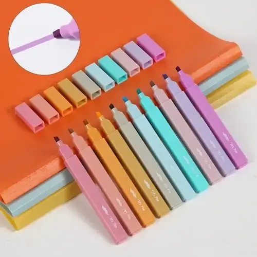 Mr. Pen- Aesthetic Highlighters, 10 Pack, Chisel Tip, Candy Colors, Cute Highlighters Assorted Colors, Cute Highlighters for School Highlighters, Highlighter Set, Pastel Highlighters - 7