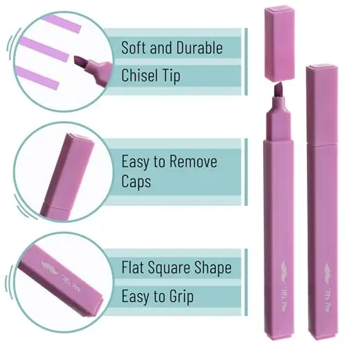 Mr. Pen- Aesthetic Highlighters, 10 Pack, Chisel Tip, Candy Colors, Cute Highlighters Assorted Colors, Cute Highlighters for School Highlighters, Highlighter Set, Pastel Highlighters - 4