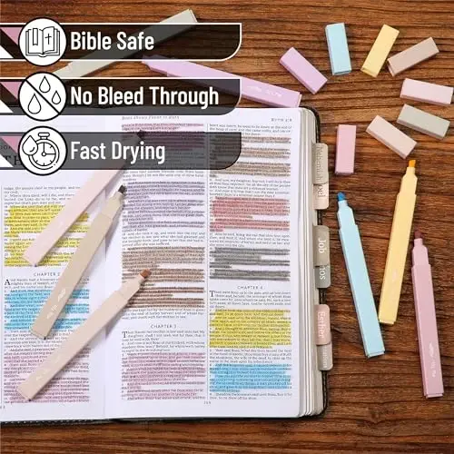 Mr. Pen- Aesthetic Highlighters, 8 pcs, Chisel Tip, Neutral Colors, Cute Highlighters Assorted Colors - 4