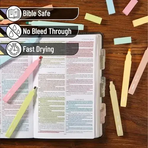 Mr. Pen- Aesthetic Highlighters, 8 Pcs, Chisel Tip, Pastel Colors, Cute Assorted Colors, Bible Highlighters and Pens No Bleed for Bible Pages - 4