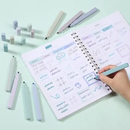 Mr. Pen- Aesthetic Highlighters, 8 pcs, Chisel Tip, Pastel Colors, Cute Highlighters Assorted Colors, Back to School Supplies - 5