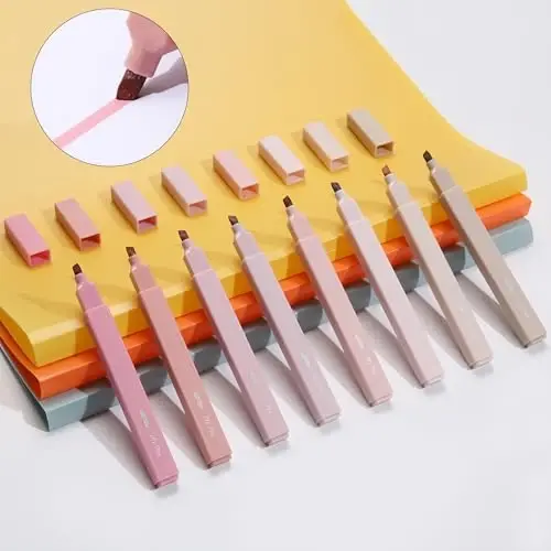 Mr. Pen- Aesthetic Highlighters, 8 pcs, Chisel Tip, Vintage Colors, No Bleed Bible Highlighter Pastel, Highlighters Assorted Colors - 6